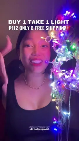 BUY 1 TAKE 1 for only ₱100+ 🫣 Mas pina mura at pina haba na yan mga mi. Sulit‼️👏 #fyp #christmaslight #light #buy1take1light #christmaslights #christmas 