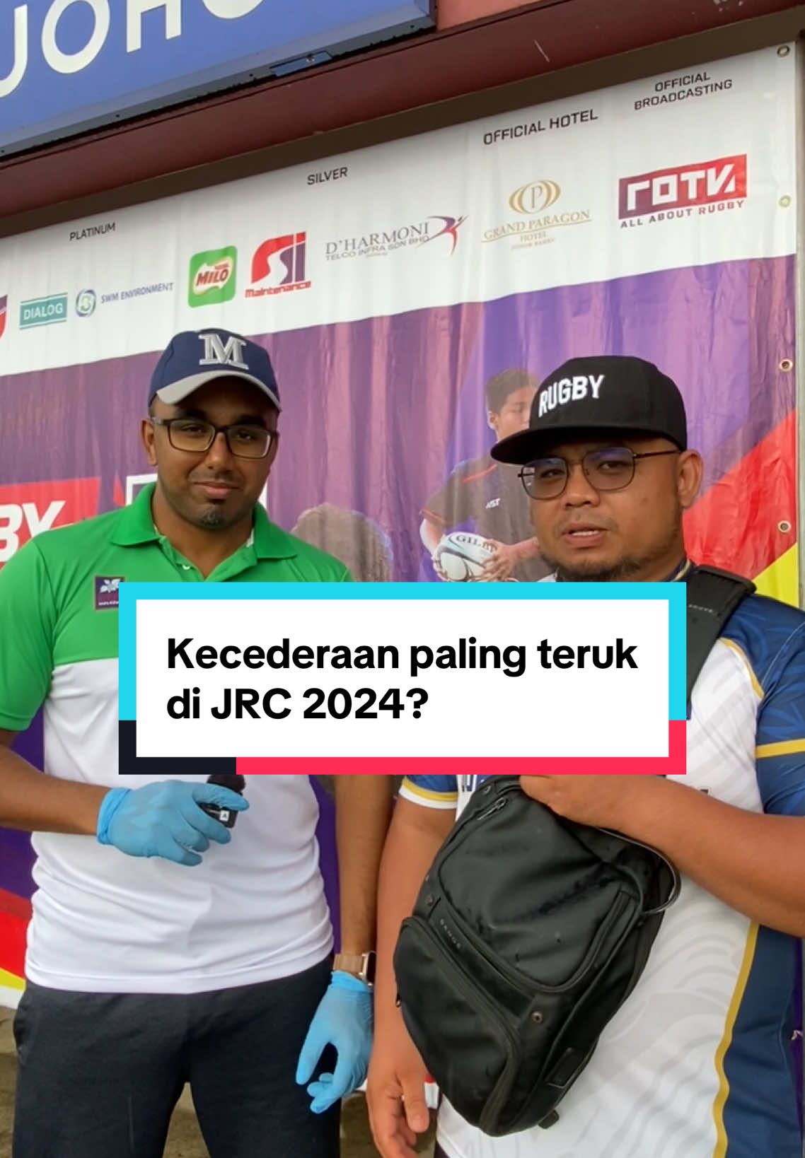 Terima kasih Dr Mugilan kerana sentiasa memastikan players di JRC #jrc2024 #ragbimalaysia #johorrugbycarnival #ragbi #ragbionline #stadiumragbi #ragbipadu #ragbijohor #safety 