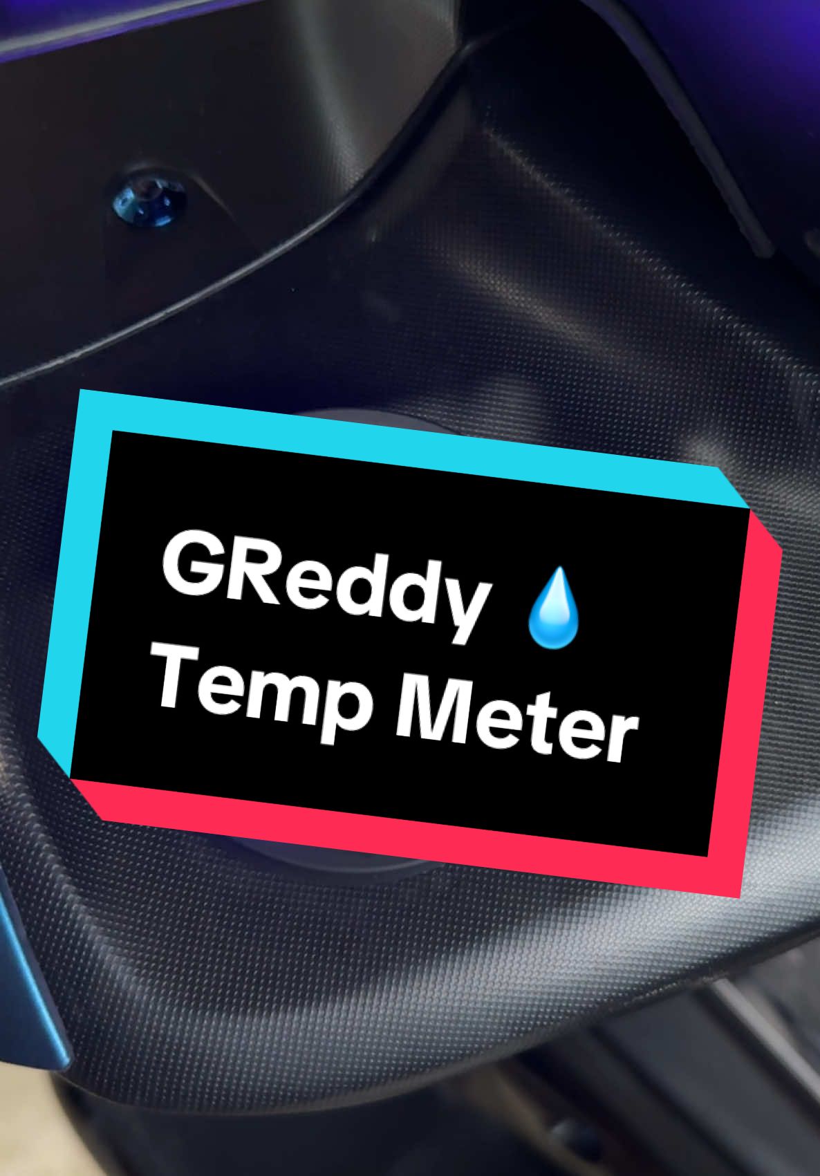 What done is done. Harap meter ni bole main dalam hujan lebat. 😅 #water #temperature #meter #greddy #aerox #nvx #fyp