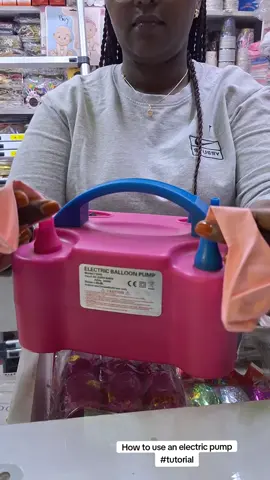 How to use an electric balloons pump. #electricpump #balloon #tutorial #how to ##balloonartist #partyshop #trending #nairobi #kenya 
