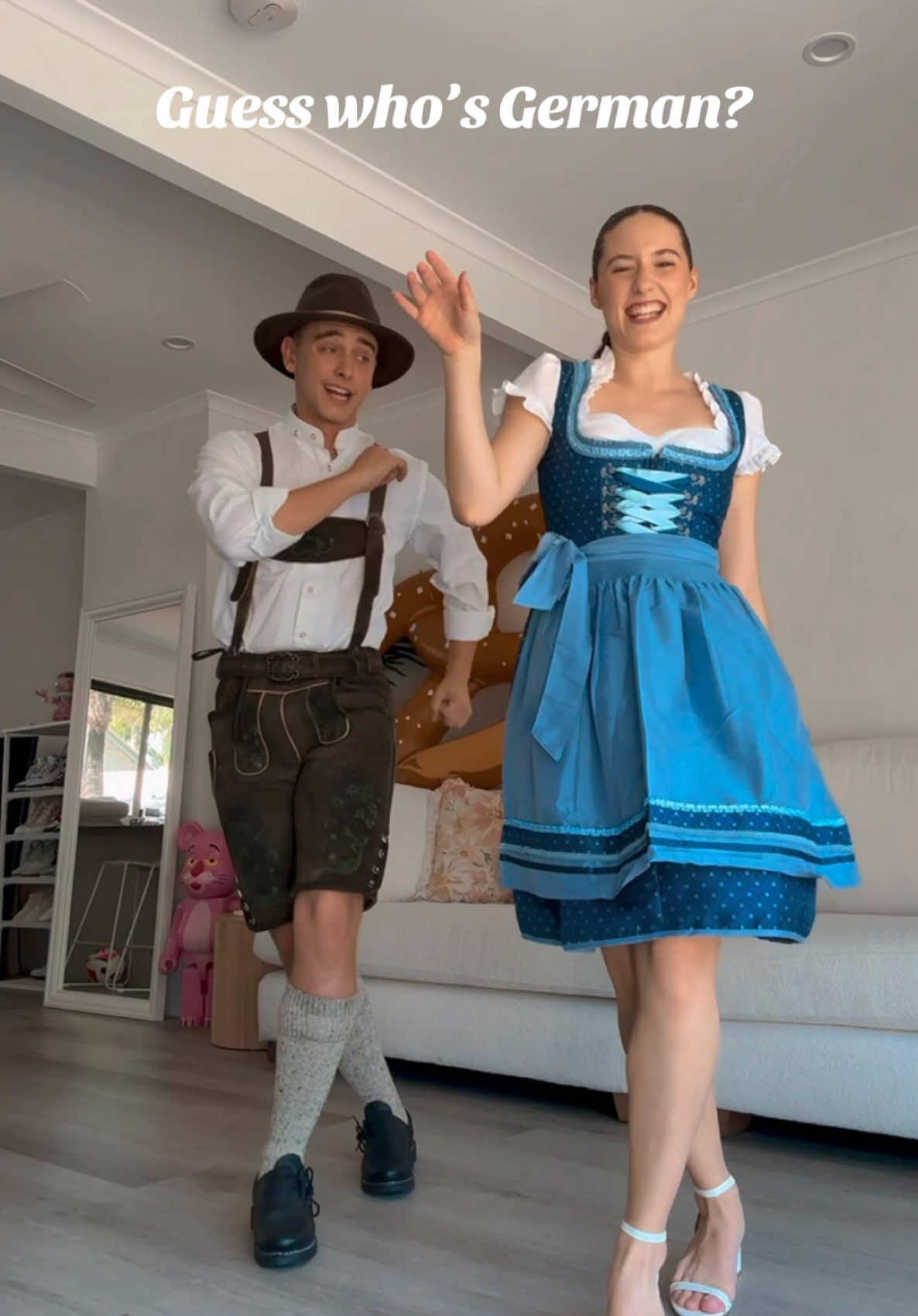 Can barely tell the difference! 😅🇩🇪🥨 dc: us #dance #viral #couple #oktoberfest 