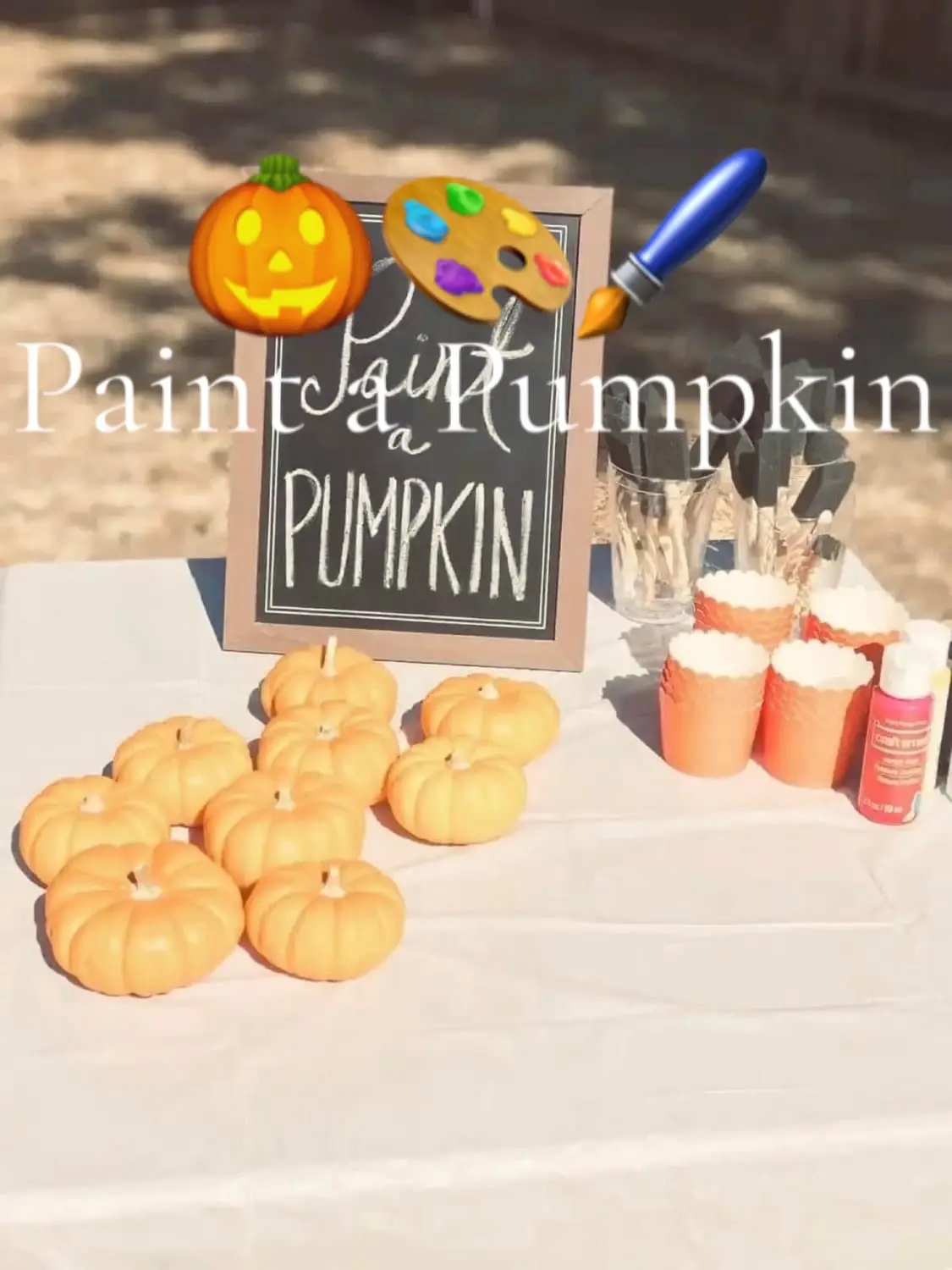 Paint a Pumpkin Party 👻🎃 #halloween #fyp #halloweenvibes #paintapumpkin 