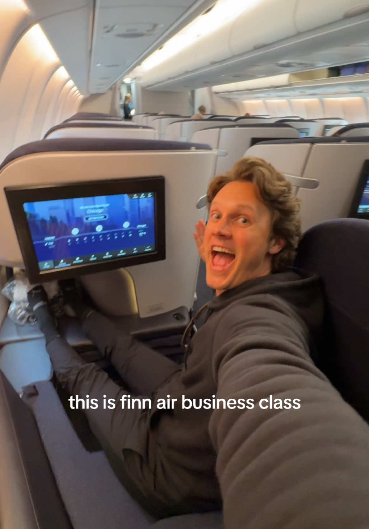 Absolutely loved @feelfinnair business class - ( some don’t like the no recline but I found it comfy like a couch ). My connecting flight was delayed so I missed the lounge in Helsinki but here are some ways you can use points to book it! I redeemed 57.5k American Miles + $300 to fly Manchester to Helsinki to Chicago American: 57.5k Alaska: 55k to 70k ( can do a free stopover ) Avios: 62.5k ( Finnair or BA tho Finnair will have best avail )  Cathay: 63k to 89k #travel #pointsandmiles #finnair #businessclass 