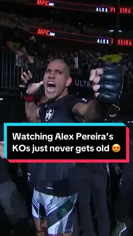 Watching Alex Pereira’s KOs just never gets old 😍 #UFC307 | 1AM | LIVE on TNT Sports 1 and discovery+ #UFC #mma #ko #knockout #boxing #alexpereira #brazil #martialarts #fight #brasil 