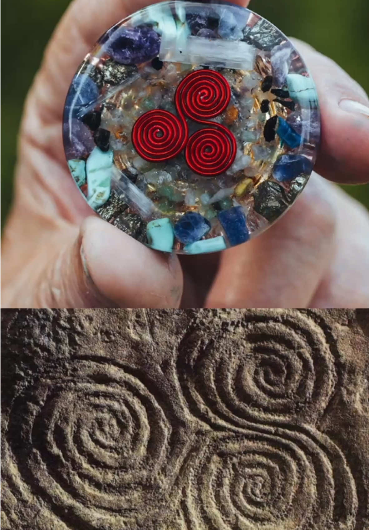 Triskelion - The Mysterious Ancient Water Symbol #triskelion #handmadecoils #symbol #ancientsymbols #ancientegypt #orgonite