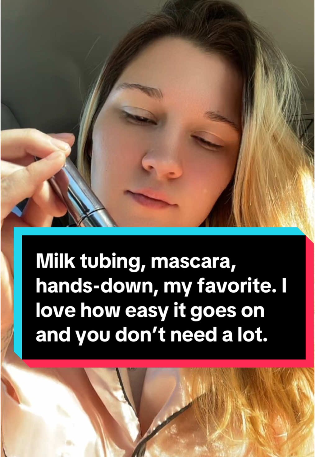 I absolutely love this tubing mascara don’t mind in the video. I got a little bit messy but hey it’s OK. What mascara really doesn’t you justgotta clean it up and make it look nice.  but I love how easy this went on and you don’t need that many coats to make it look nice. #f#fyft#tubingmascaram#milkmakeupm#mascara