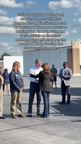 Today, I visited North Carolina to meet with first responders and families impacted by Hurricane Helene.