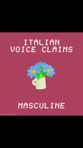Replying to @twst_stuff.0 Masculine Italian Accent Voice Claims 💠🌹 || (Song: Sara perché ti amo - Ricchi e Poveri) (NOT MY AUDIO) #voiceclaimideas #voiceclaim #voiceclaims #masculine 
