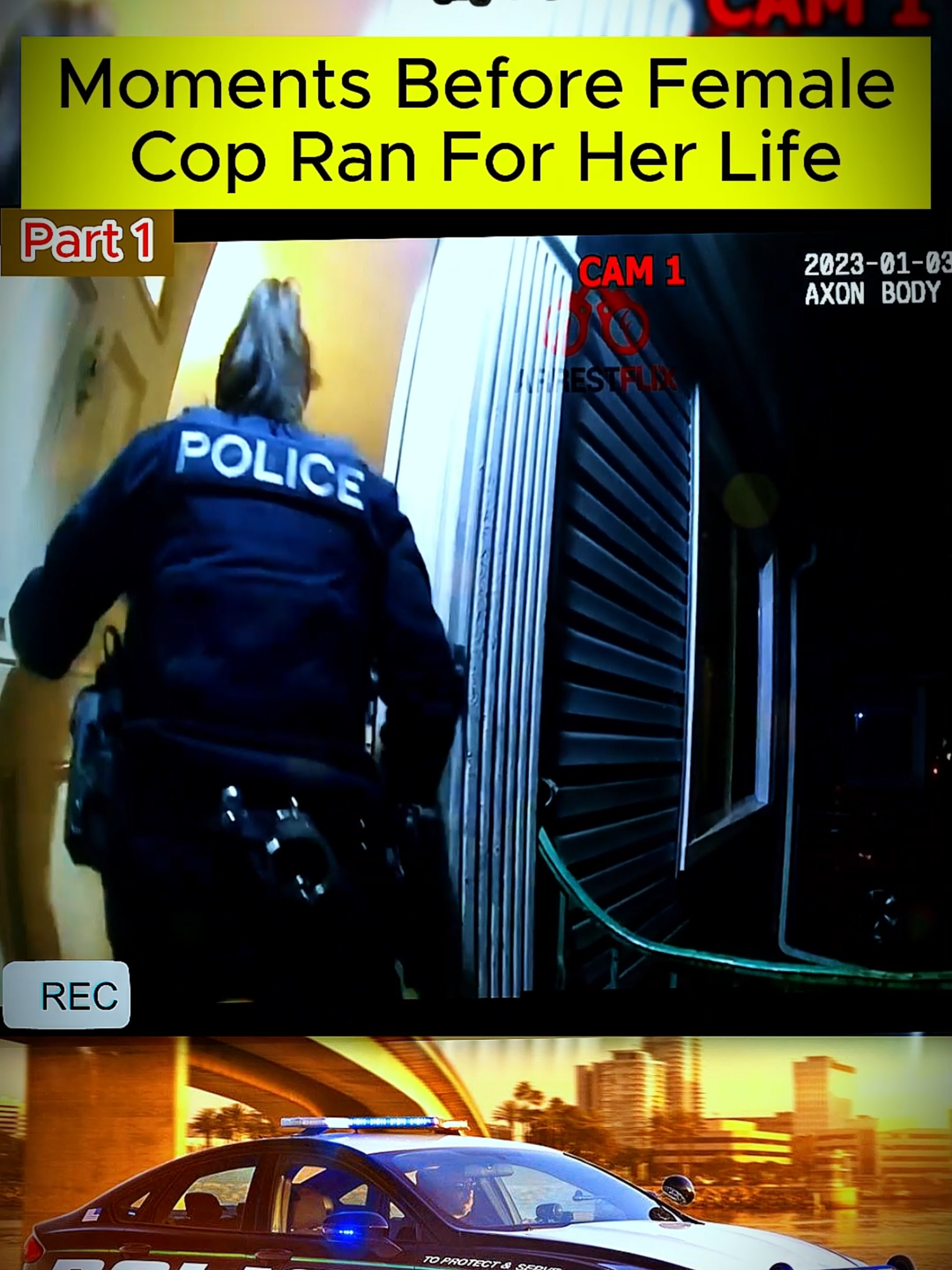 Moments Before Female Cop Ran For Her Life#cops #police #bodycam #copsoftiktok