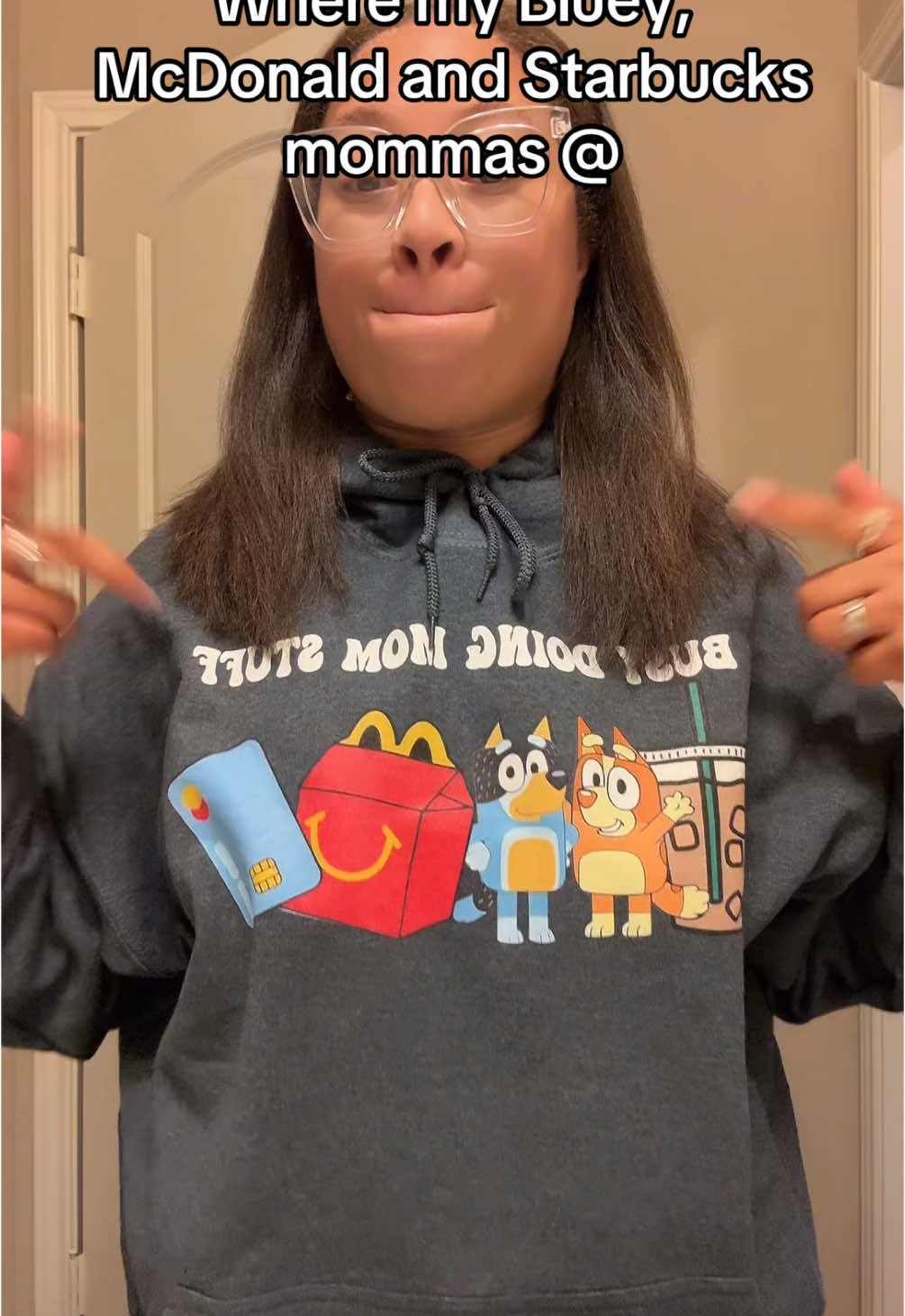 Send this to your mommy friends 😇Perfect creative gift for the holidays 🥰 #mcdonalds #bluey #starbucks #hoodie #sweatshirt #crewneck #shirt #fallfashion #trending #viral #fyp 