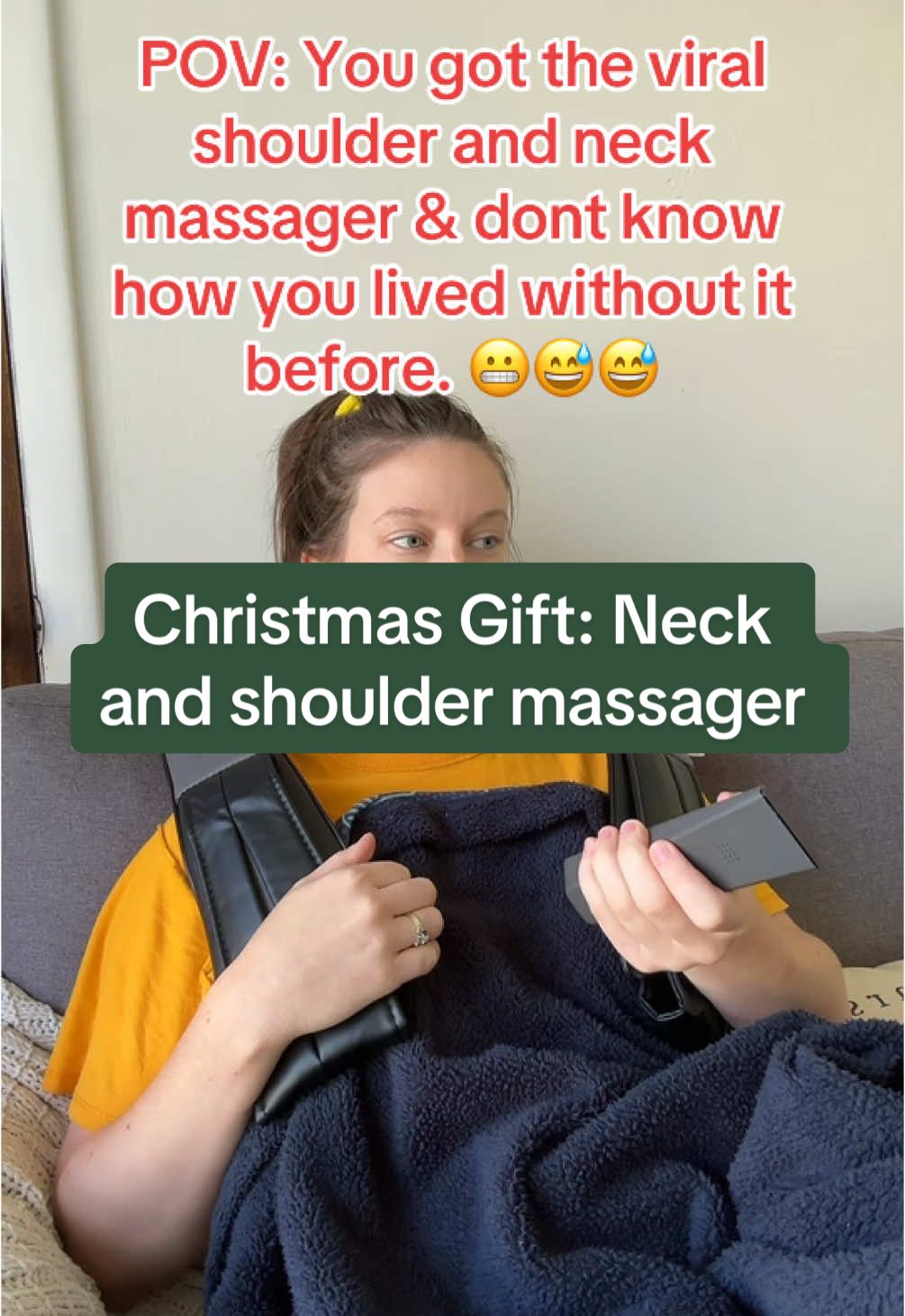 How does this thing work this good?!? Im carrying kids all day so my neck and shoulders constantly ache and are sore! #neckmassage #musclecarepainrelief #neckmessager #shoulder #neck #shouldermassager #massage #messagetherapy #massager #christmasgiftideas #christmasgift #falldealsforyou 