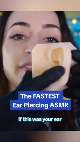 The FASTEST Ear Piercing ASMR doesn't end as smoothly as you'd hoped... (No tools are shown in this by the way)  #asmr #fyp #fastasmr 