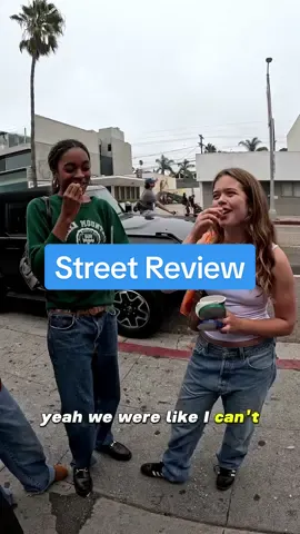 Street Review: My first day handing out my packaged product on Abbot Kinney and these girls gave me a lot of confidence for the rest of the day! Thank you again!  #streetinterview #fypシ 