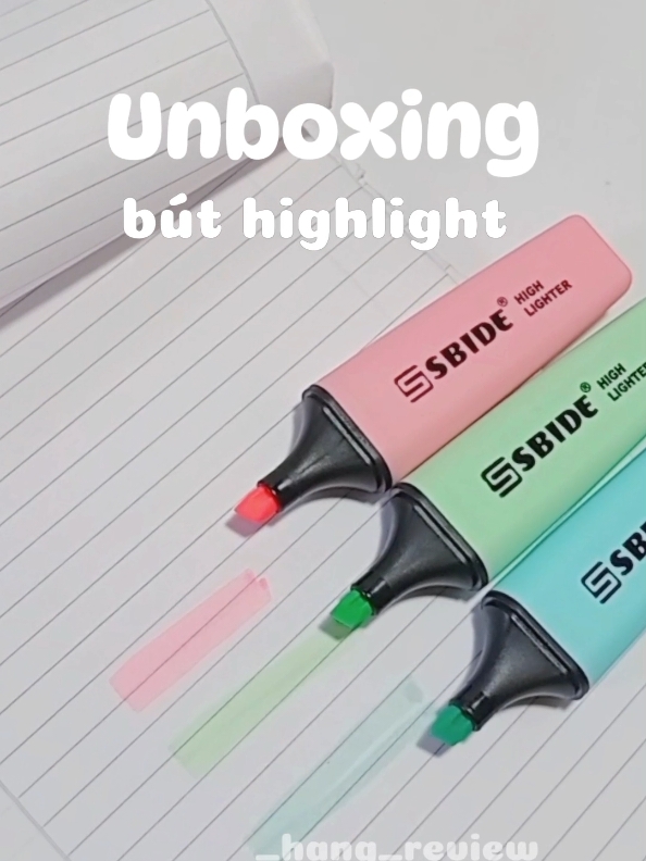 bút highlight mà ai cũng nên có 😘 #buthighlight #highlight #butdaquang #unbox #unboxing #review #_hang_review #xuhuong #but #butnho #giare #muataitiktok 