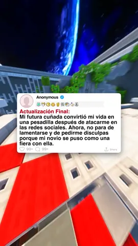 Actualización Final: Mi futura cuñada convirtió mi vida en una pesadilla después de atacarme en las redes sociales. Ahora, no para de lamentarse y de pedirme disculpas porque mi novio se puso como una fiera con ella. #askreddit #redditespañol ⁠#tiktokspain #horror #historiasreddit #paranormal #estadosunidos #storytimeespañol Esta historia puede ser adaptada para otros tipos de entretenimiento.