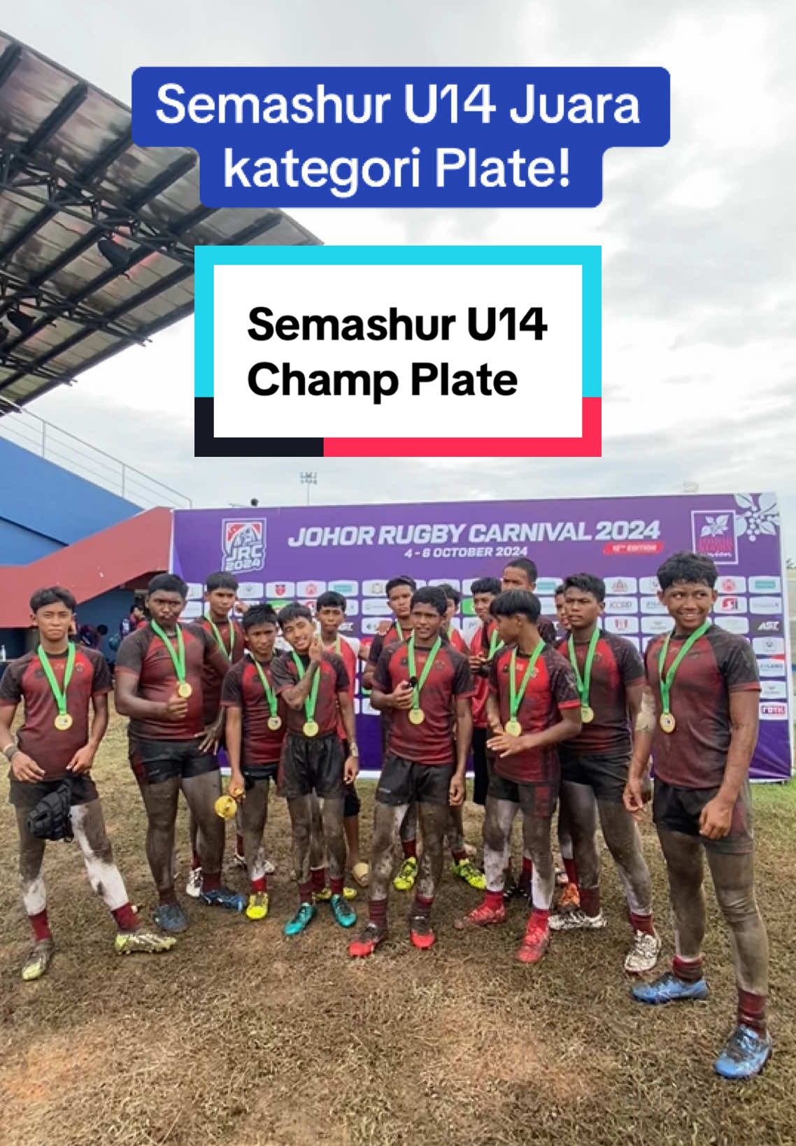 Tahniah Semashur U14! Champ Plate! Jumpa tahun depan👋 #ragbionline #ragbi #rugby #ragbipadu #ragbimalaysia #ragbijohor #johor #johorrugbycarnival 