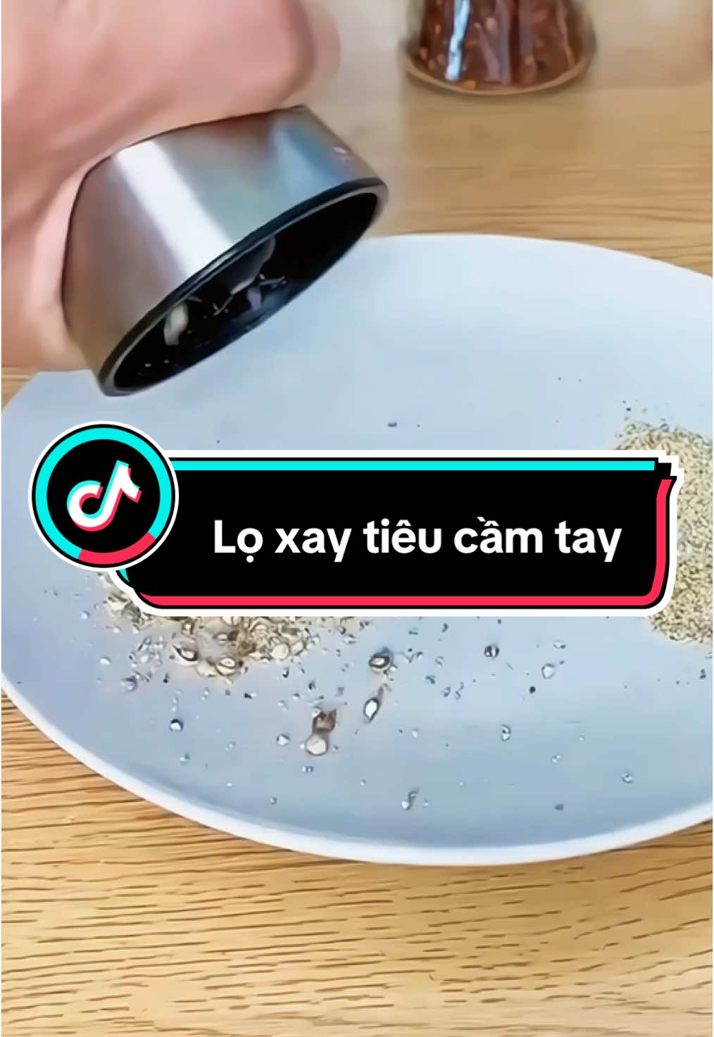 Lọ xay tiêu cầm tay nắp viền inox 304 lọ thuỷ tinh #ojoxaytieucamtay #loxaytieuthuytinh #loxaytieu #loxaytieucamtayinox 
