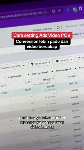 Ni caranya, sebab tu kat tiktok sy penuh video POV, sbb nak pakai utk run ads#fyp 