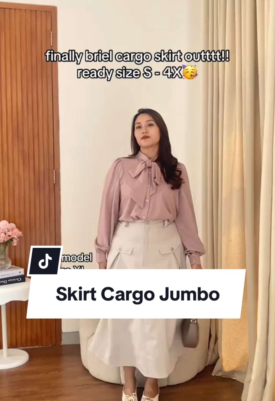 yang udah dari lama nunggu dan nanyain kapan rok cargo rilis, finallyyy todayy udah bisa diorder🤩🤩 #bigissimo #foryou #bigsizefashion #cargoskirt #cargobigsize #skirtbigsize #ootdjumbo #ootdbigsize #fypシ #promogunjang1010 #ootdfashion #fyp #belilokal 