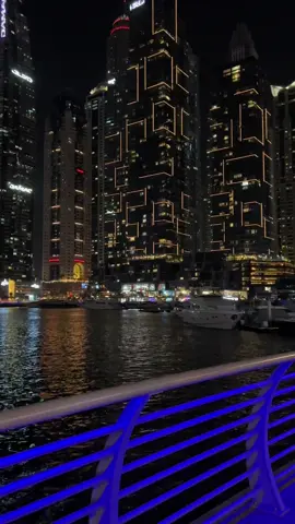 Night time Marina walk #dubai  #travel 