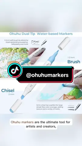Try these Ohuhu watercolour markers!  The traditionsl ohuhu quality but in watercolour ink instead of alcohol. Be creative with these markers. 64 for just £35.99@Vanessa 🧸 Coloring Obsessed have you tried these?//#ohuhu #ohuhumarkers #colouring #colouringbook #creators #artsist #artistsoftiktok #artistmedia 
