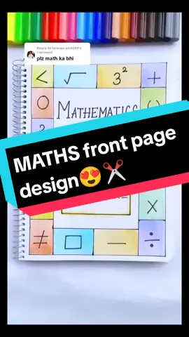 Replying to @taimoor.ali4049 MATHS front page design😍✂️#fyp #mycraft#foryou#foryoupage#500k#WhatToPlay#fypシ 