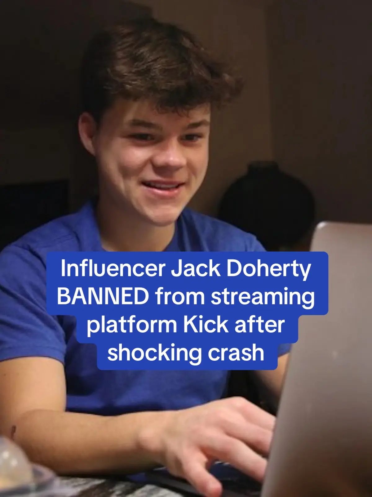 YouTuber Jack Doherty crashed his $300,000 McLaren in a horrific incident which has gone viral online. The 20-year-old was live streaming on Kick and could be seen driving with one hand and looking at his phone as he drove at high speed in torrential rain before he lost control of the supercar. Jack managed to escape with no injuries but his friend Michael David, could be seen with blood streaming down his face and had to be taken to hospital. But not before Jack handed him the camera and said: 'Michael, here. Film on that phone too.'  Jack has since been banned from streaming platform Kick for violating safety guidelines, which some believe relates to him being seen reading the live chat section of his stream whilst driving just seconds before the crash. There were reportedly over 185,000 people watching the live stream at the time. The social media influencer has already received backlash for appearing to be more concerned about his car than his injured friend. #influencer #viral #kick #stream #streamer #mclaren #jackdoherty #youtuber #crash #livestream 