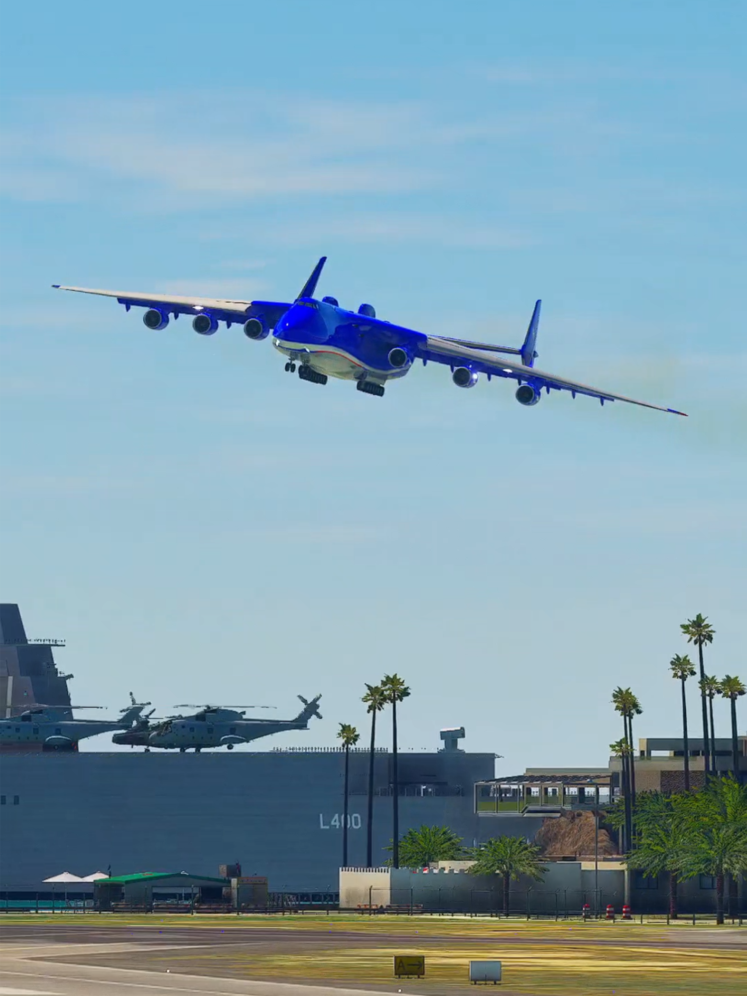 Incredible landing of Giant Airplane Antonov 225 on an Island #aviation #antonov