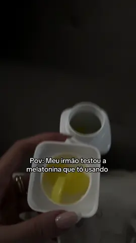 Meu irmão testou a melatonina que tô usando 😂 #sono #melatonina #sleepself #insonia #ansiedade #disposicao 