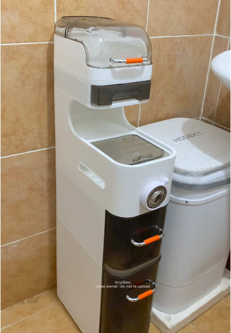 Spacesaver and functional slim storage ✨ #storage #slimorganizer #bathroomorganizer #toiletstoragerack #storagerack 