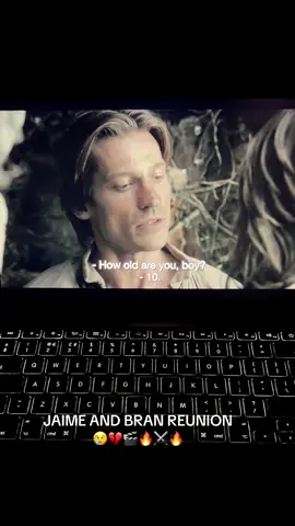 Jaime reunites with Bran 😢💔 in Game Of Thrones 🔥⚔️🔥🎬 #gameofthrones #got #gameofthronesedit #fyp #viralditiktok #trendingvideo #asoiaftiktok 