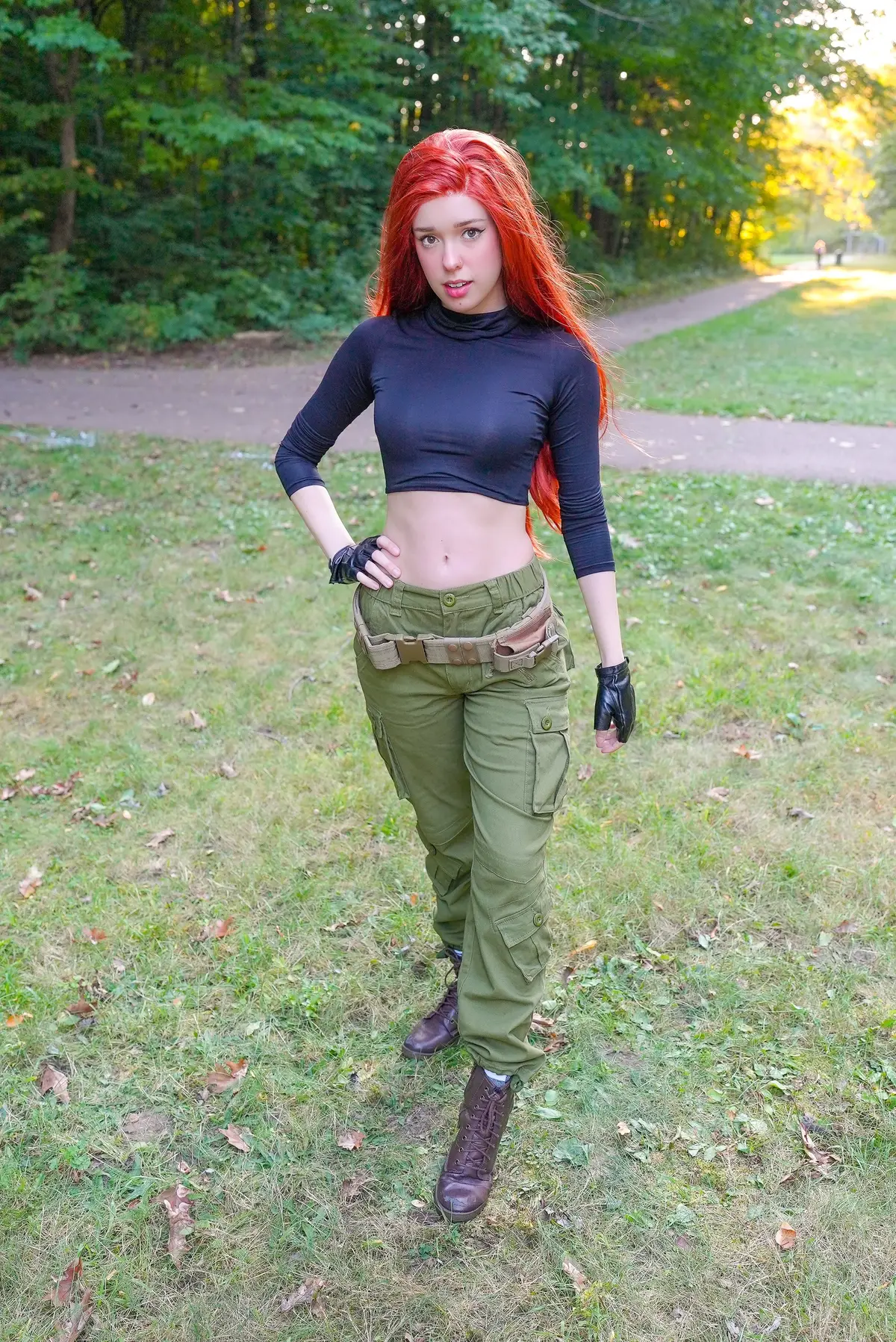 Day 6 of 31 Days of Cosplay for Fae-O-Ween! 🎃👻 Kim Possible is here! ❤️ #kimpossible #cosplay #cosplayer #halloween #costume #trending #fyp 