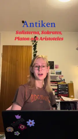 Antiken, Sokratses, Platon och Aristotelses.🏛️Har jag alltid pratat så myxlet göteborgska?!😭😭