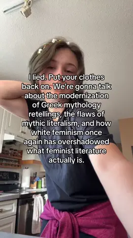 If we gonna write retellings, we gotta do it critically. #greekmythology #retelling #intersectionalfeminism #literature #literarytok #writertok 