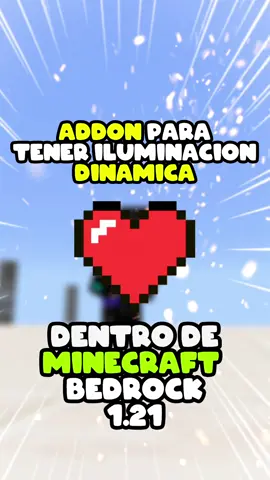 Iluminación Dinámica en Minecraft Bedrock  Este addon te permite iluminar en lugares con poca luz sin necesidad de poner los bloques en el suelo lo que te permite llegar a moverte más rápido además que tendrás una función de Minecraft Java en Minecraft Bedrock 🤭  Dynamic Light ADDONS RECOMENDADOS PARA MINECRAFT BEDROCK DISPONIBLES EN MCPEDL SUPER ÉPICOS #modsdeminecraft #addon #mods #mcpedlmod #Minecraft #bedrockedition #minecraft #bedrockedition #fyp #minecrafter #mcpedl #modsminecraft #minecraftpe #minecraftmod #mcaddons #mcpe #minecrafttutorial #mcaddon 