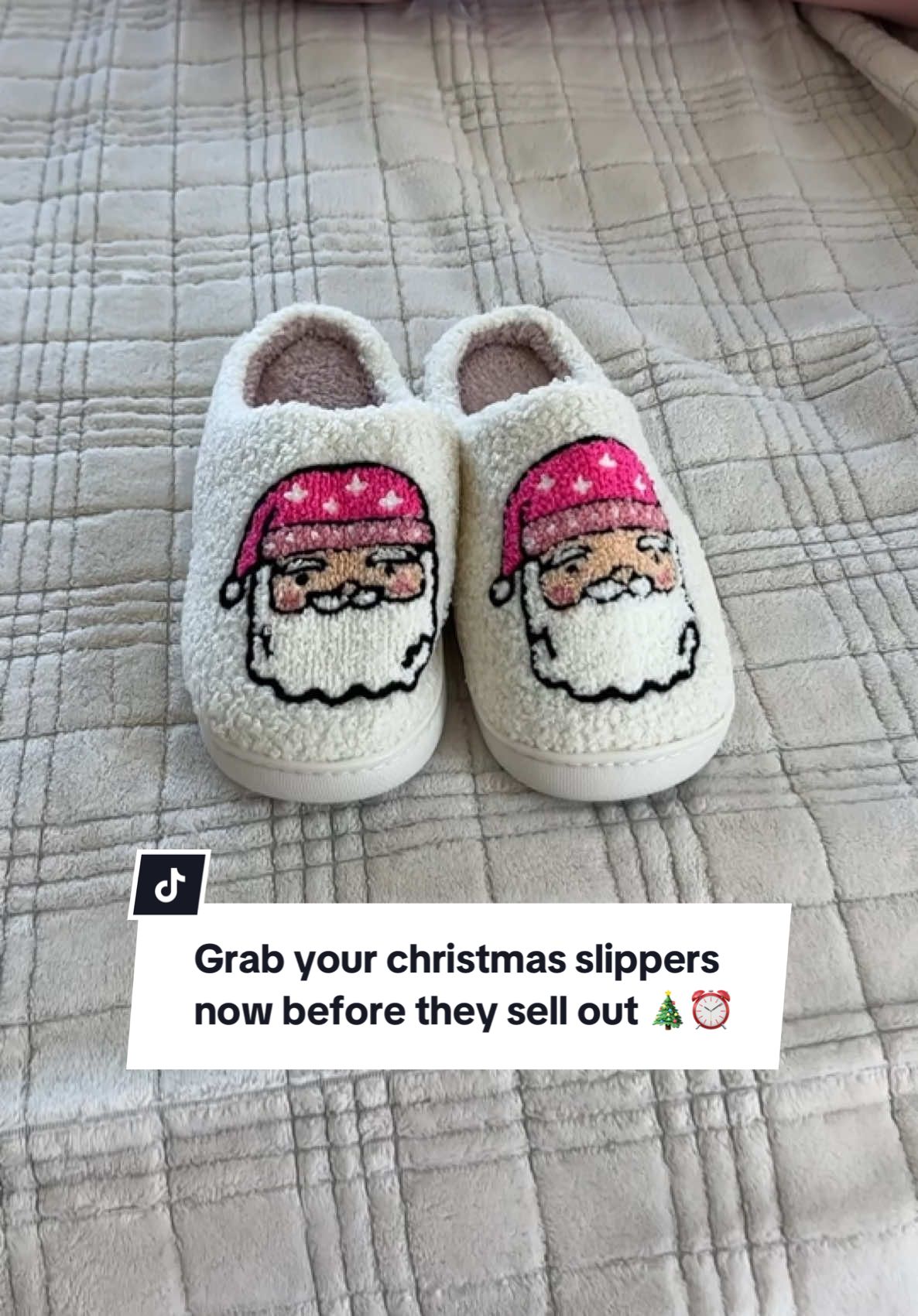 These Christmas slippers are so cute and cozy! 🎅💖 Featuring a Santa head with a pink Santa hat, they’re perfect for bringing the festive spirit to your feet 😆 Super soft on the inside but with a hard sole so you can even wear them outside! Best part? They’re under $10! If you’re looking for Christmas slippers for women that are comfy and festive, these are it. Perfect for staying cozy all through Christmas 2024! ❄️✨ #falldealsforyou #christmasslippers #christmasoutfit #slippers 