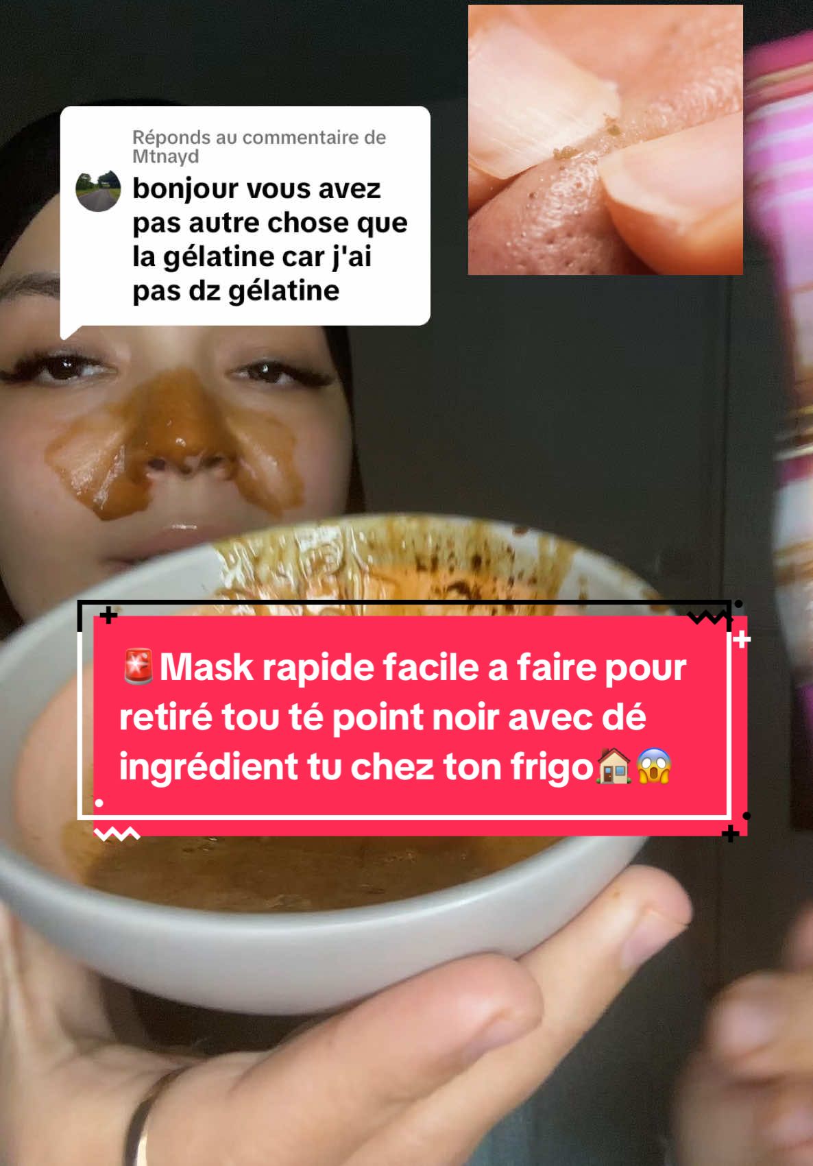 Réponse à @Mtnayd  🚨Mask rapide facile a faire pour retiré tou té point noir avec dé ingrédient tu chez ton frigo🏠😱 . . . #mask #pointblank #pointnoirs #sebum #peaulisse #ingredientesnaturales #skincare @Divarebeccaofficiel @Kev&Aly @Chahinez Caroline Florstad  @Garder le sourire 🇹🇳🇫🇷🕊️  @Garder le sourire 🇹🇳🇫🇷🕊️  @Garder le sourire 🇹🇳🇫🇷🕊️ 