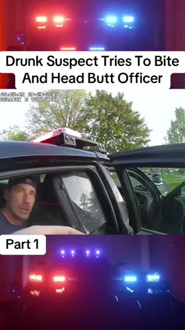 Drunk Suspect Tries To Bite And Head Butt Officer #cops #police #copsusa🚔🇺🇸 #policeofficer #foryou 