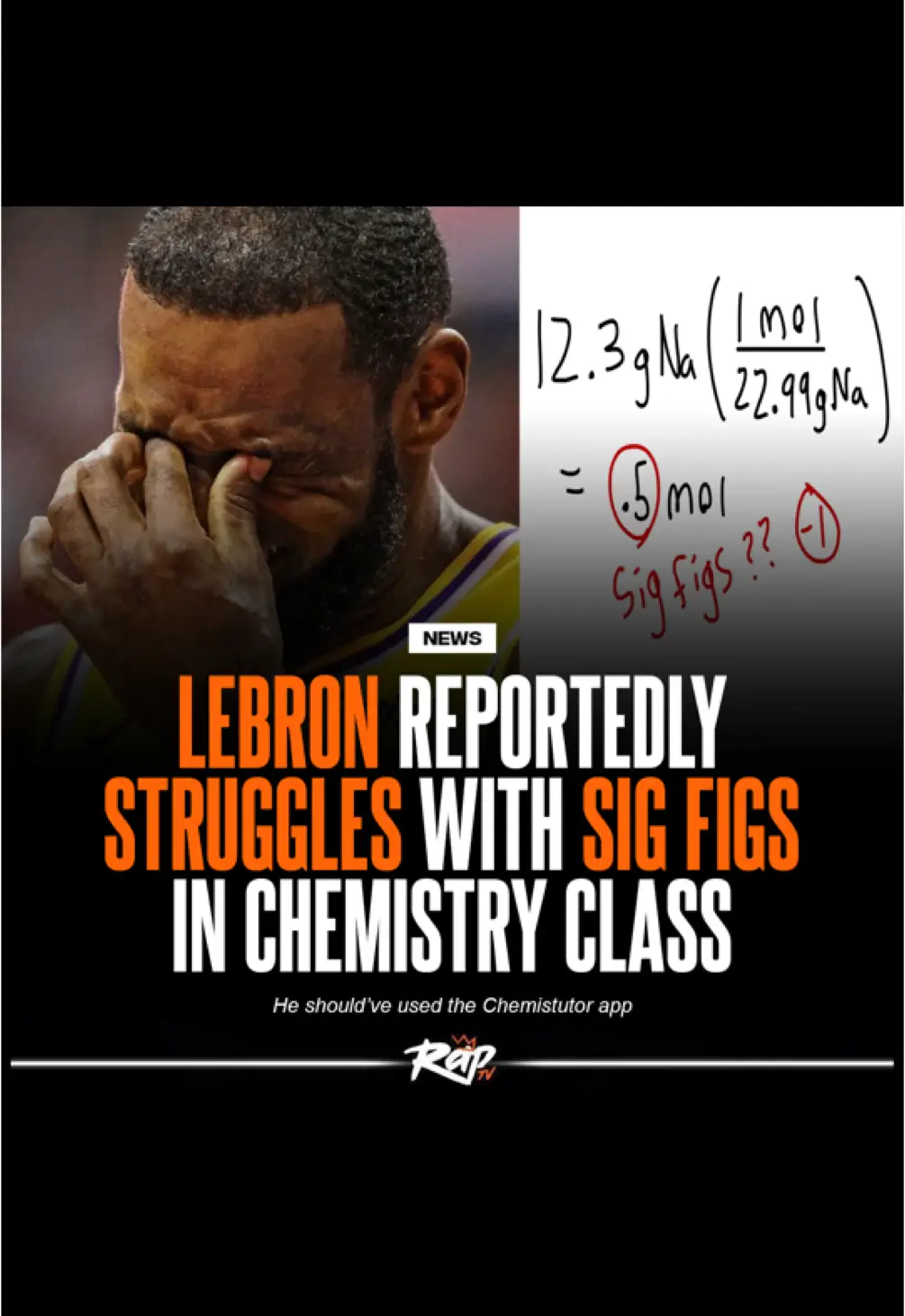 Lebron just like us #apchemistry #apchem #study #lebron 