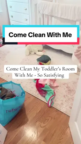 Come clean my toddler’s room with me! I don’t know but there is something so satusfying about these lol #creatorsearchinsights #comecleanmyroomwithme #fyp #MomsofTikTok #CleanTok #clean 