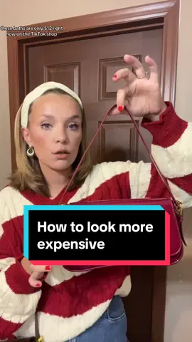I love adding simple accessories to look more elevated ❤️ #saddlebag #howtolookexpensive #affordablefashion #affordablepurses #purses #tiktokmademebuyit 