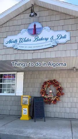 ALGOMA : Hidden Gems along Lake Michigan  Best places to visit this fall if you’re heading to Algoma!  • North Water Bakery & Deli for delicious cookies • Tlazo’s for the best food and coffee drinks and cake pops ever!!!!! Amazing staff too!  • Von Steihl Winery for a lovely tasting and view of the Ahnapee River.  • Ahnapee Brewery • Weinke’s Market - they have fresh veggies, baked goods, smoked fish, cheeses, meats, jellies, pickled everything you can imagine, and more! lake michigan circle tour past things to do in wisconsin wisconsin bakery  small town wisconsin travel wisconsin things to do in algoma