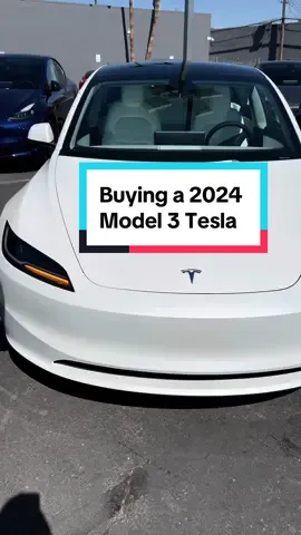Buying a brand new 2024 white Tesla model 3. Min vlog. Day in the life. Buying a new car video. How to buy a new car in 2024. How much is a Tesla. Car prices. #tesla #model3 #CapCut 