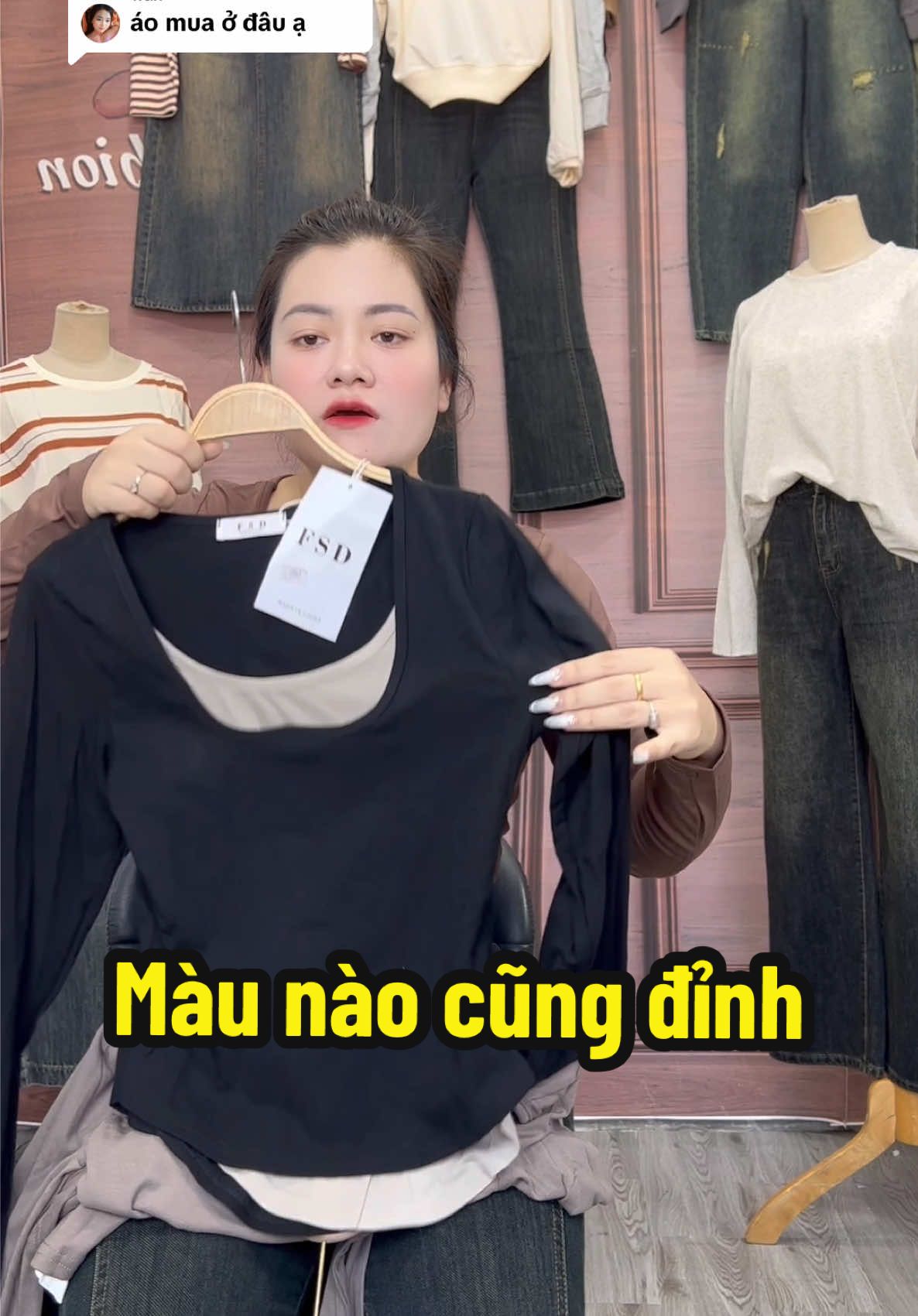 Trả lời @Kim Loan Trần  sang khum nè #93calyfashion #aothun #ao #muadong 