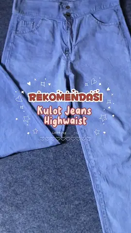 Rekomendasi celana kulot jeans😍#fypシ゚ #celanakulotjeans #racuntiktok 