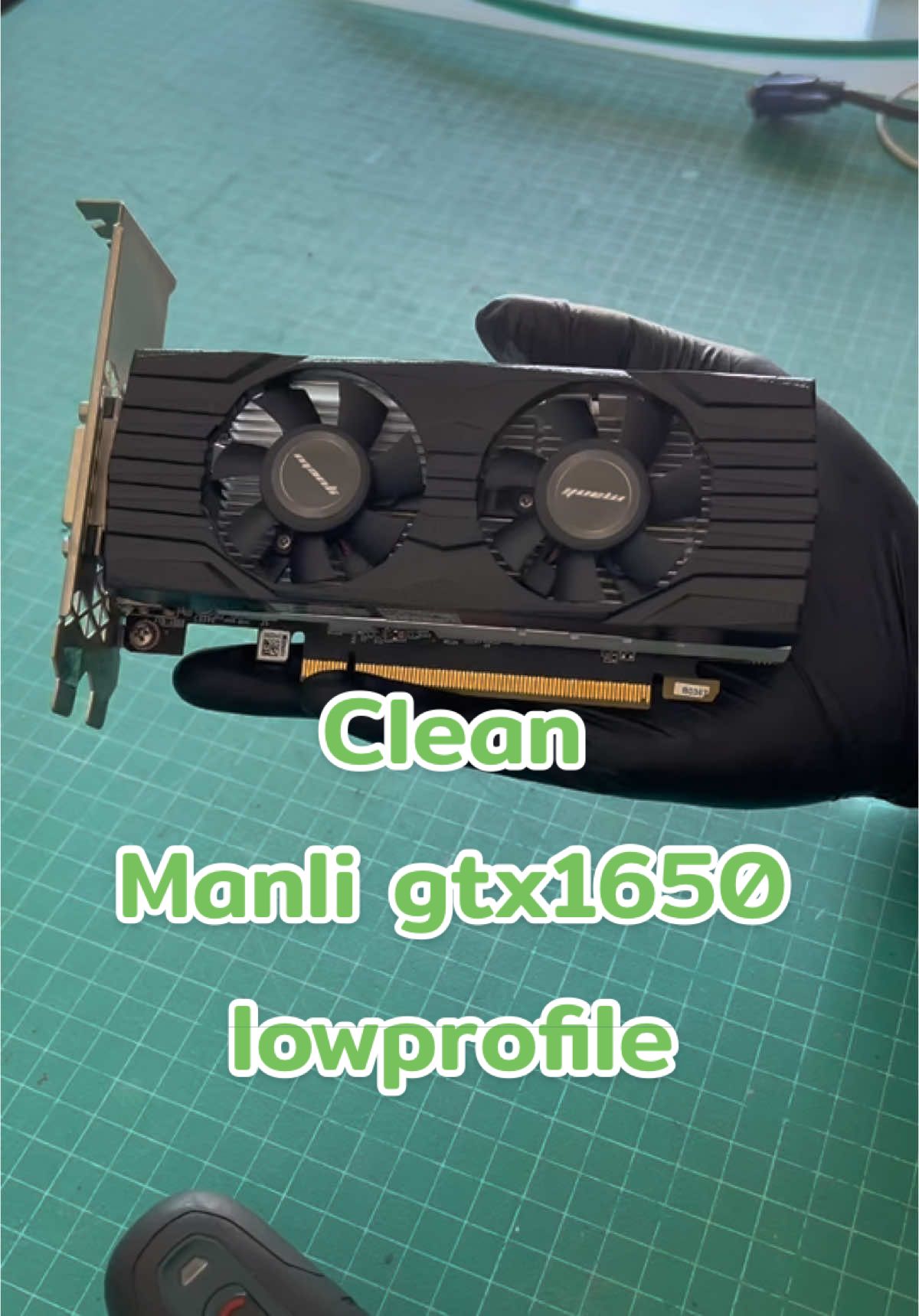 Clean Manli GTX 1650 4g ddr6 low profile #ทําความสะอาดการ์ดจอ #ซ่อมคอมโคราช #ซ่อมคอมพิวเตอร์ #ทําความสะอาดคอม #vga #gpu #manli #gtx1650 #lowprofile #การ์ดจอ 