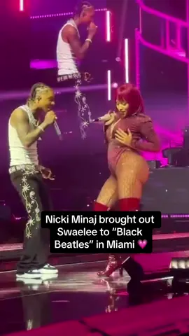 Nicki Minaj brought out Swaelee to “Black Beatles” in Miami 💗 • • • #fyppppppppppppppppppppppp #soldoutminaj #swaelee #like #pinkfriday2tour #pinkfriday2 #barbs #nickiminaj #fyp #fyp #fyp #fyp #fyp #fyp #foryoupage #fyp #fyp #fyp #fyp #fyp #foryou #foryoupageofficiall 