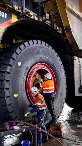 Big wheels keep on turning! You have to see our trucks up close to appreciate just how big they are.  Check out the link in our bio to see our available roles.  Why not you? #mining #miningequipment #miningtruck #mininglife #FIFO #career 