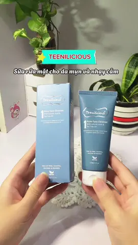 Riview sữa rửa mặt Teenilicious cho da mụn và nhạy cảm. #unboxingvideo #riview #teenilicious #srm #chamsocdamun #suaruamat #salicylicacid #unboxcunghip #viralvideo 