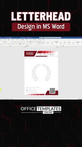 Professional Letterhead Design in MS Word | Easy Tutorial ====== Full Vidoe: https://www.youtube.com/watch?v=xrpYTQ6ZhSg  Download Template: https://officetemplatesonline.com/modern-letterhead-designs-for-ms-word/ ======== #letterhead #LetterheadDesign #MSWordTemplate #BusinessDesign #ProfessionalLetterhead #MSWordTips #BusinessTemplate #MicrosoftWord #LetterheadTutorial #DIYDesign #CustomLetterhead #OfficeTips #PrintReadyDesign #WordTutorial #DocumentDesign #OfficeTemplate